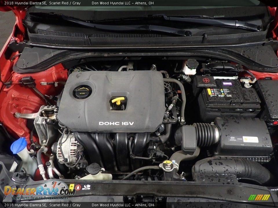 2018 Hyundai Elantra SE Scarlet Red / Gray Photo #6