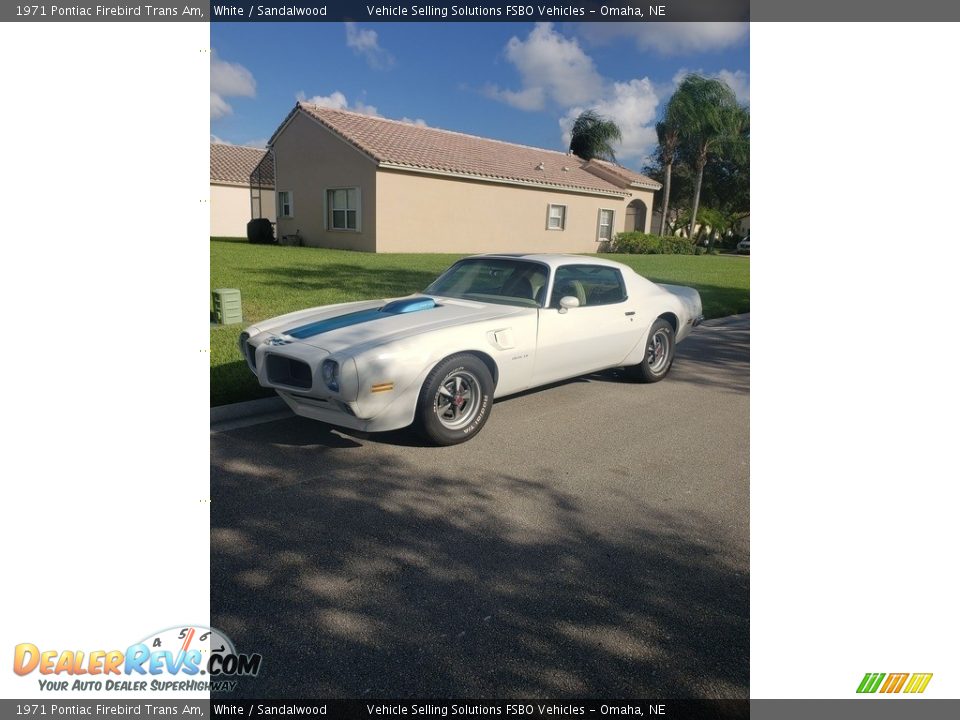 1971 Pontiac Firebird Trans Am White / Sandalwood Photo #8