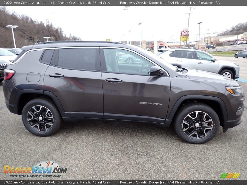 2022 Jeep Compass Latitude 4x4 Granite Crystal Metallic / Steel Gray Photo #7