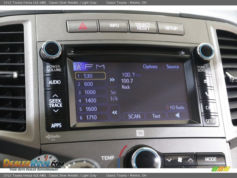 2013 Toyota Venza XLE AWD Classic Silver Metallic / Light Gray Photo #11