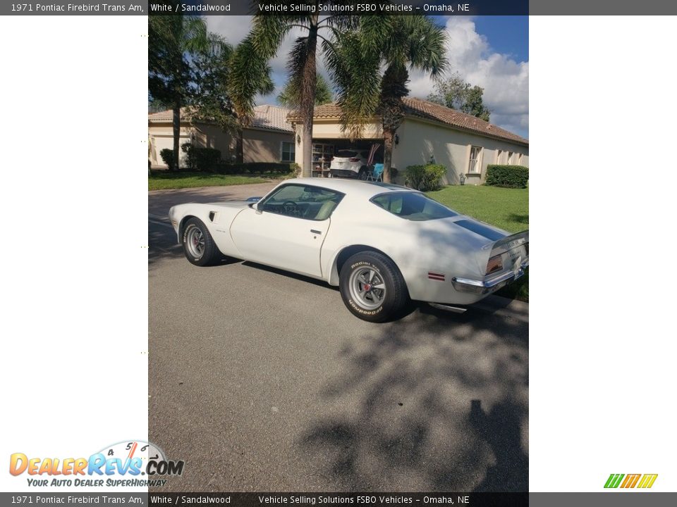 1971 Pontiac Firebird Trans Am White / Sandalwood Photo #10