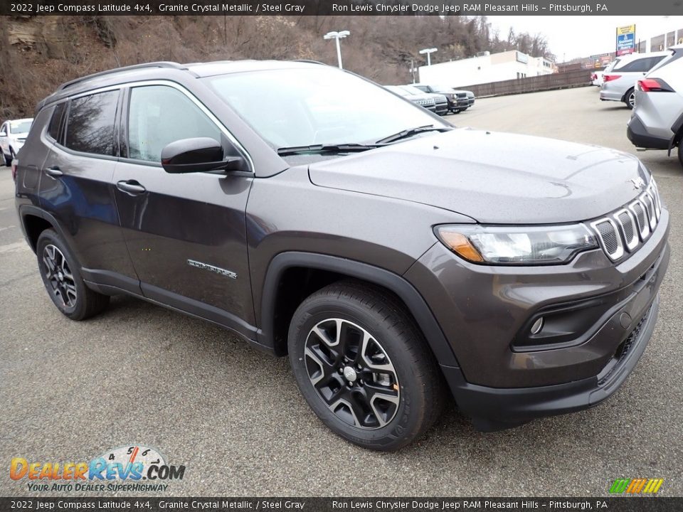 2022 Jeep Compass Latitude 4x4 Granite Crystal Metallic / Steel Gray Photo #8