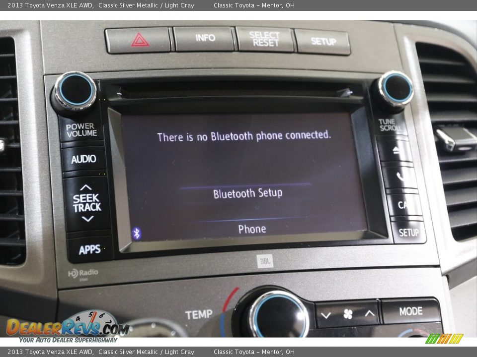 2013 Toyota Venza XLE AWD Classic Silver Metallic / Light Gray Photo #12