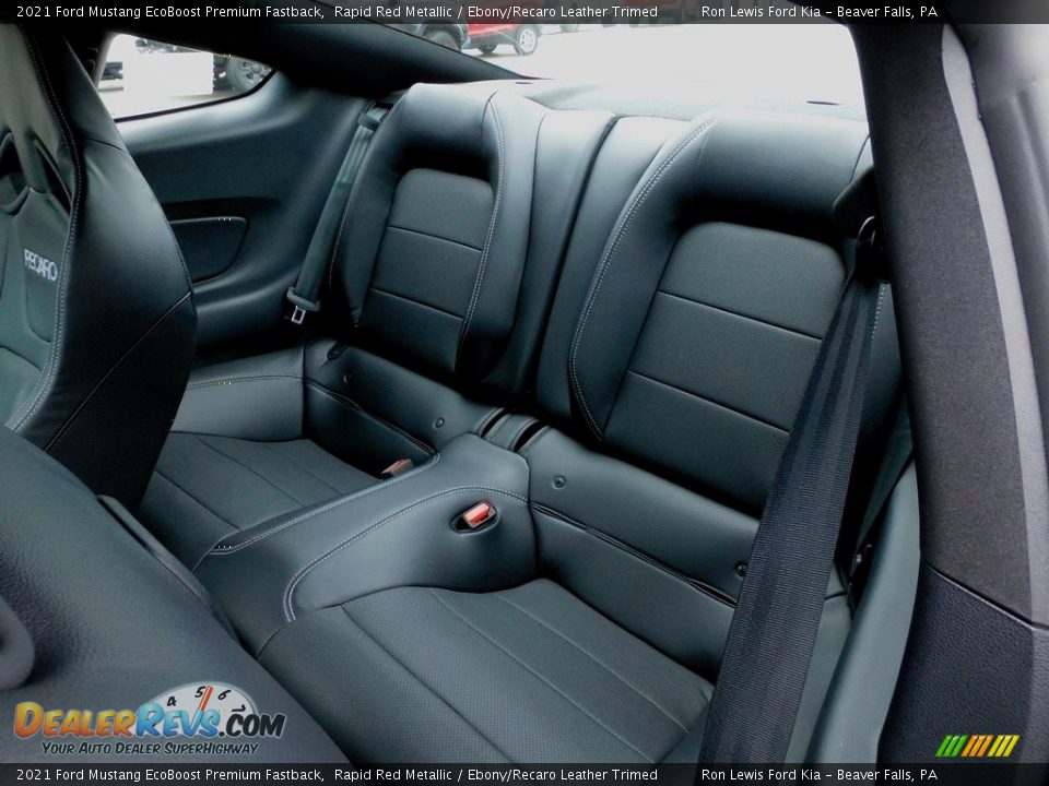 Rear Seat of 2021 Ford Mustang EcoBoost Premium Fastback Photo #12