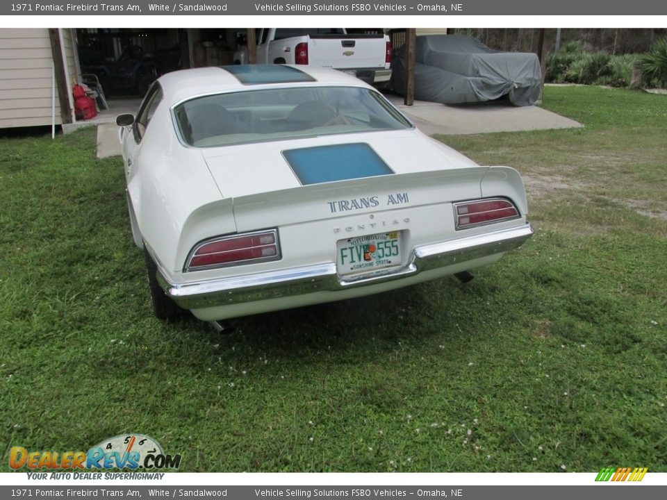 1971 Pontiac Firebird Trans Am White / Sandalwood Photo #15