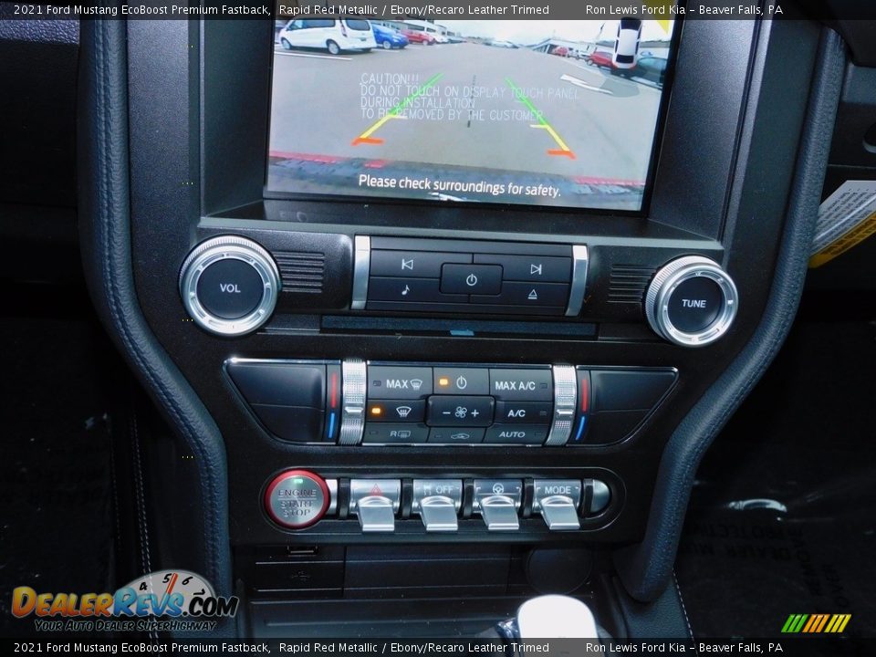 Controls of 2021 Ford Mustang EcoBoost Premium Fastback Photo #17