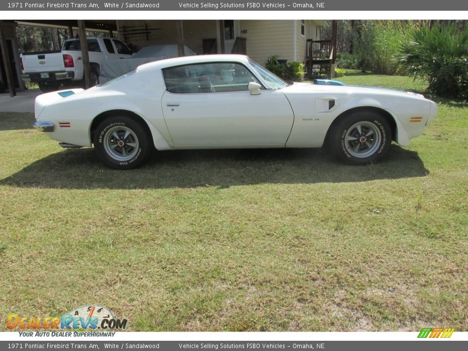 1971 Pontiac Firebird Trans Am White / Sandalwood Photo #18