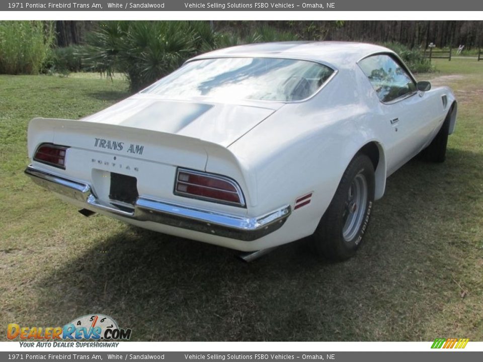 1971 Pontiac Firebird Trans Am White / Sandalwood Photo #20