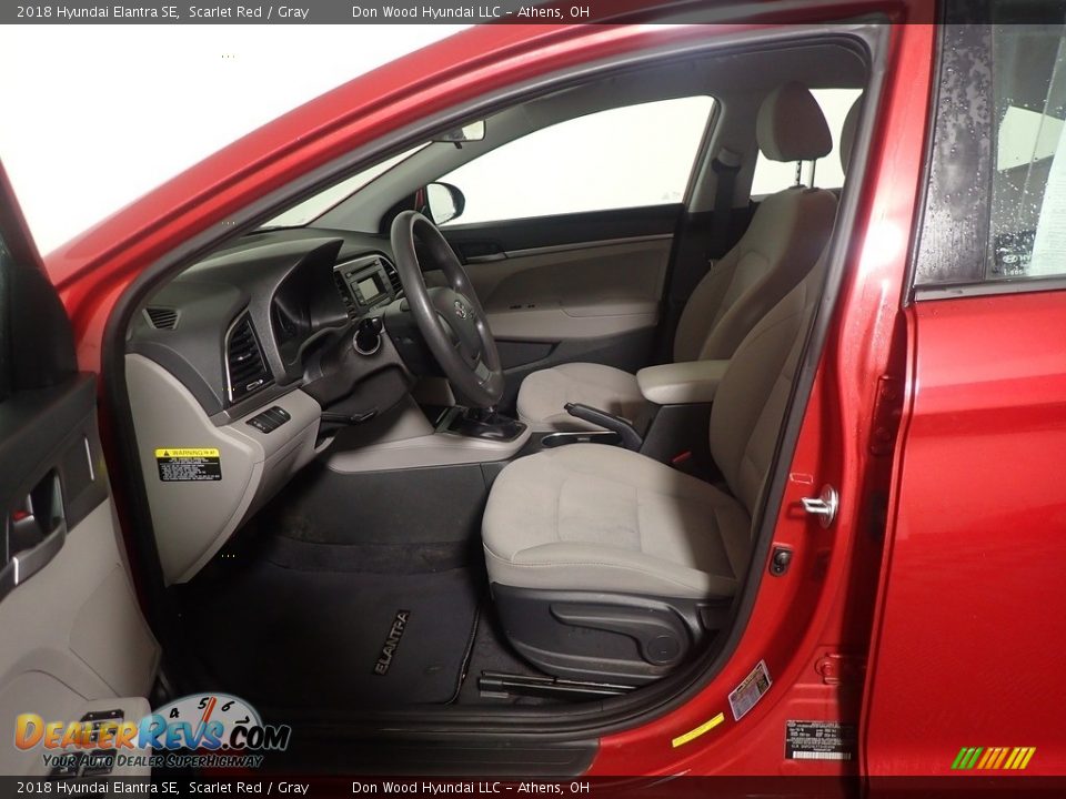 2018 Hyundai Elantra SE Scarlet Red / Gray Photo #21