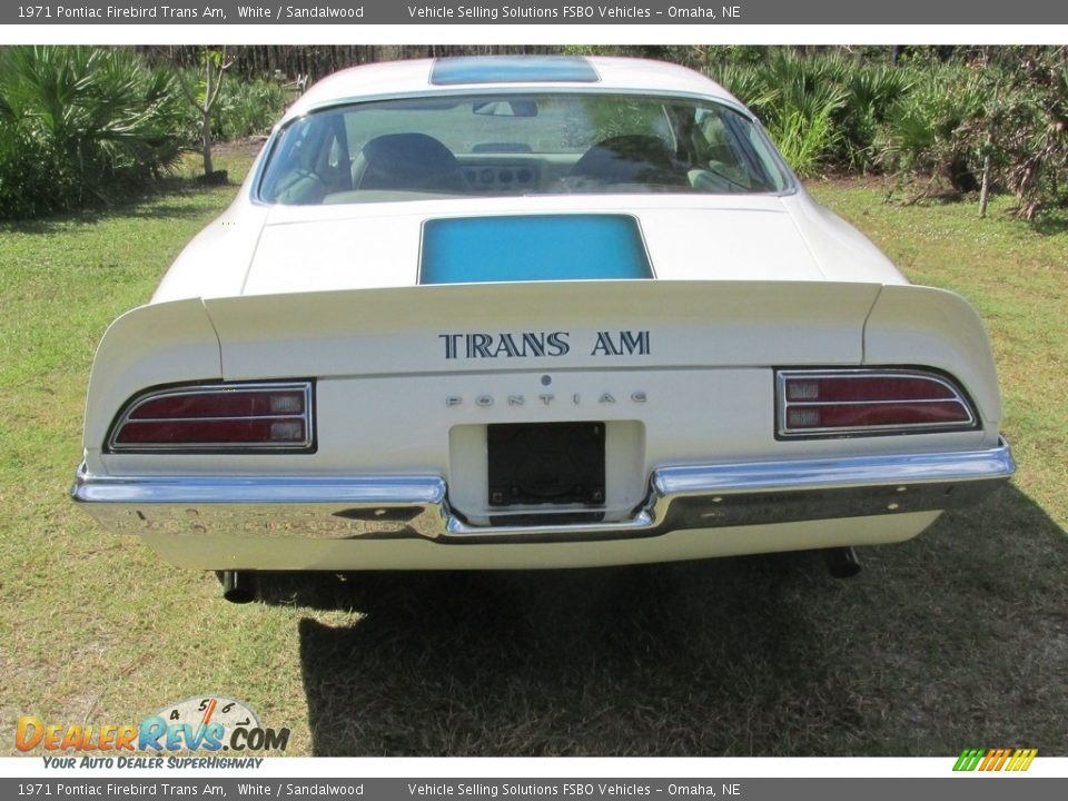 1971 Pontiac Firebird Trans Am White / Sandalwood Photo #21