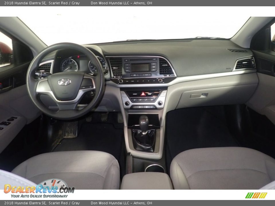 2018 Hyundai Elantra SE Scarlet Red / Gray Photo #23