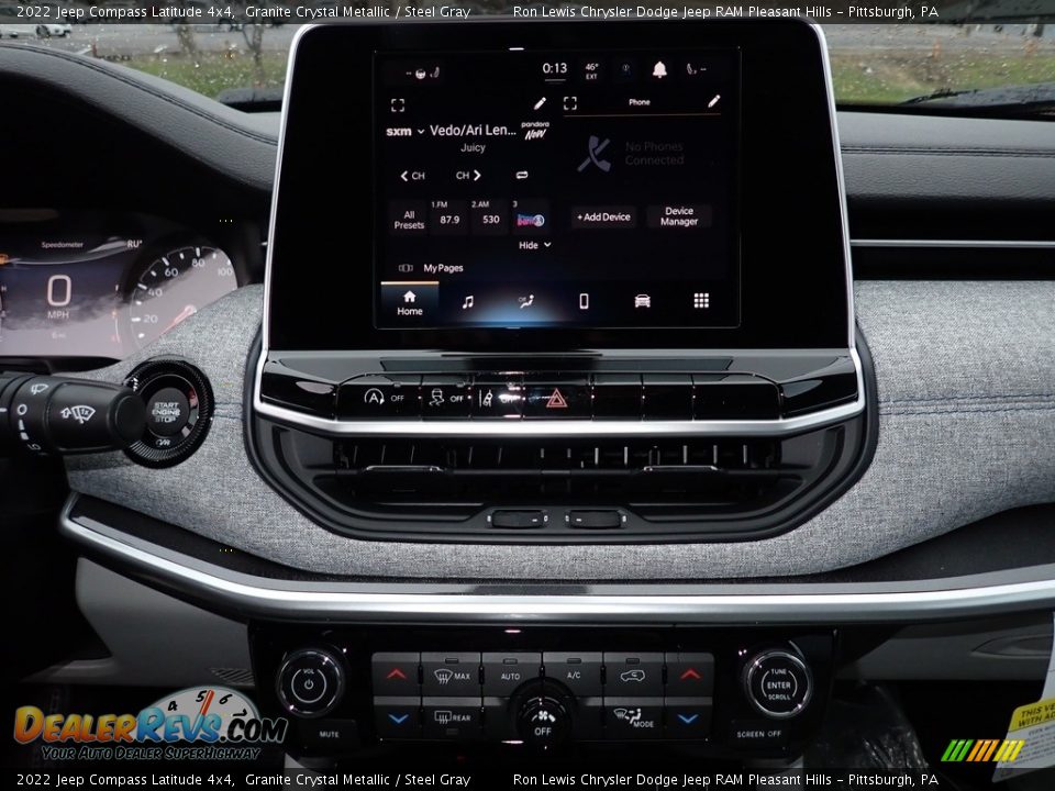 2022 Jeep Compass Latitude 4x4 Granite Crystal Metallic / Steel Gray Photo #20