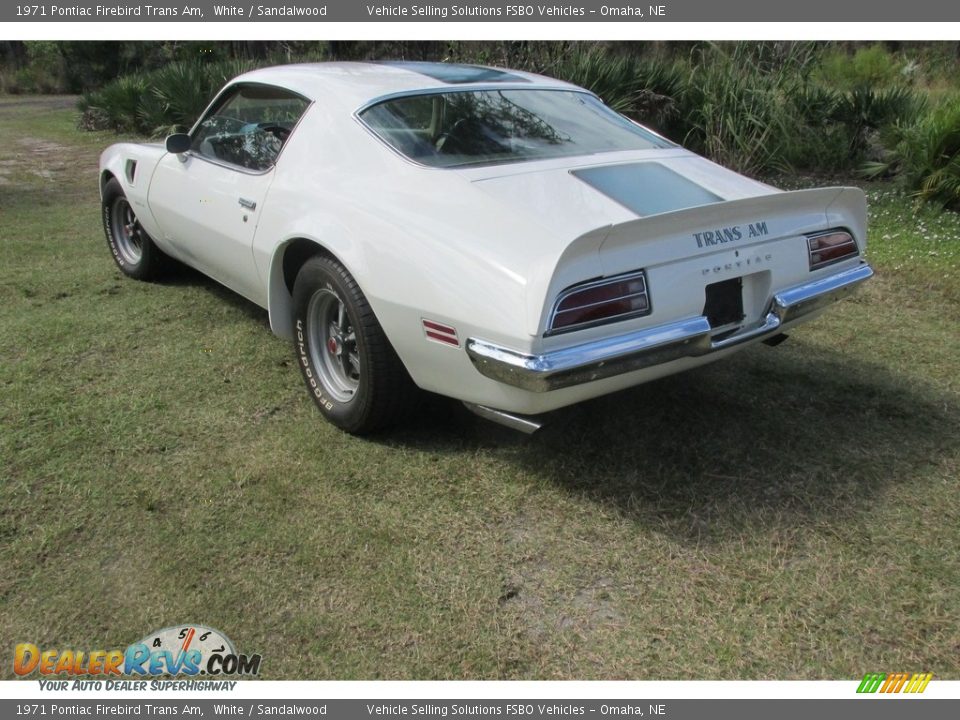 1971 Pontiac Firebird Trans Am White / Sandalwood Photo #22