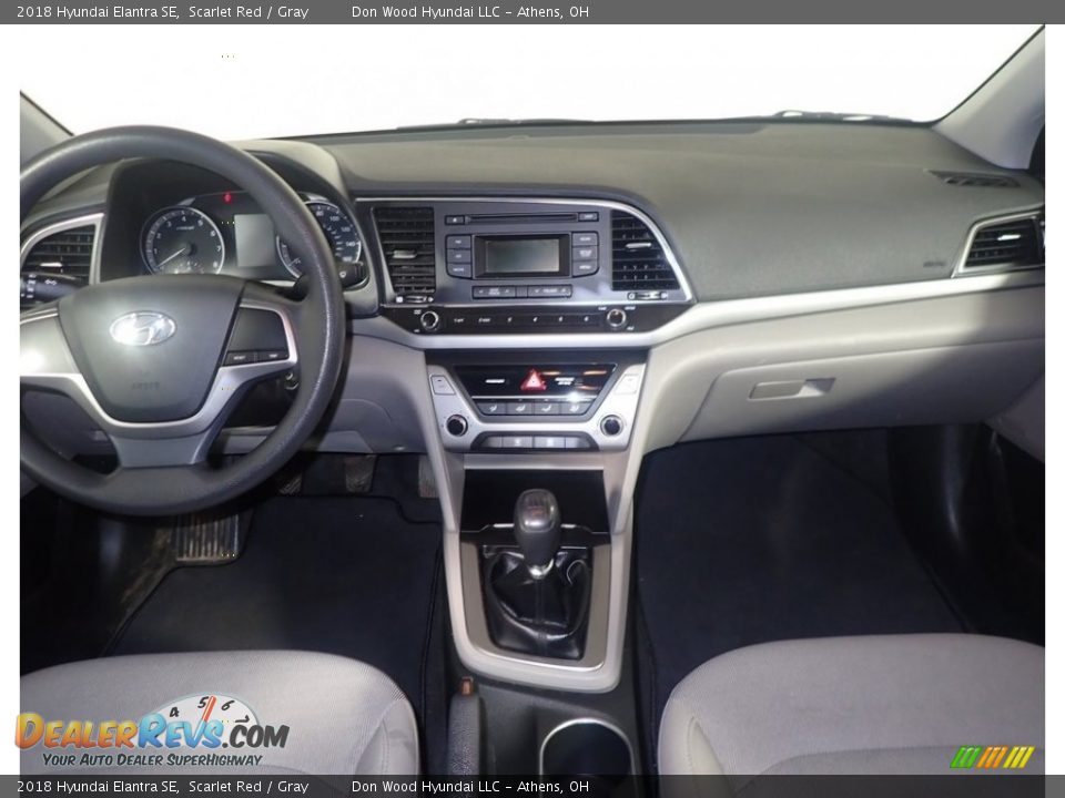 2018 Hyundai Elantra SE Scarlet Red / Gray Photo #24