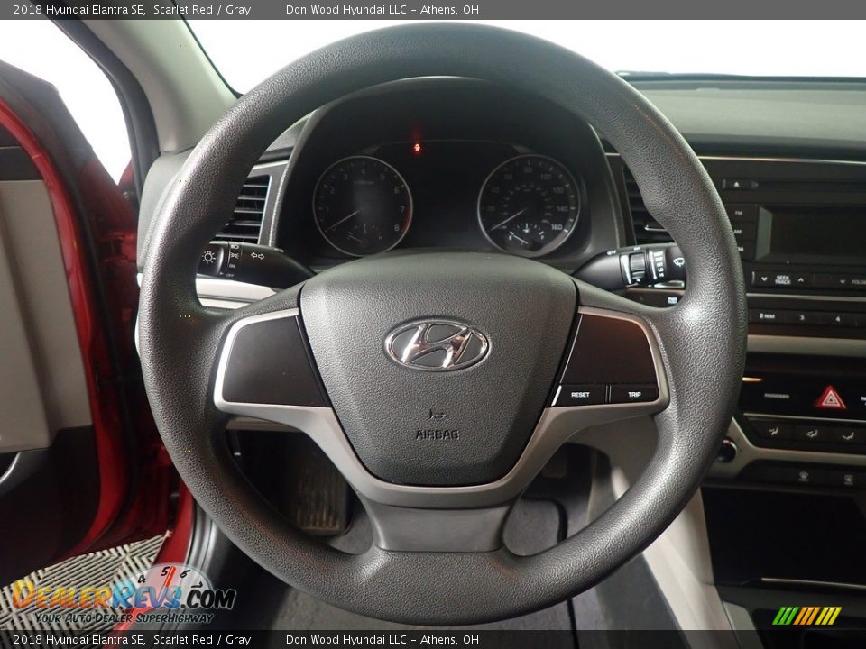 2018 Hyundai Elantra SE Scarlet Red / Gray Photo #26