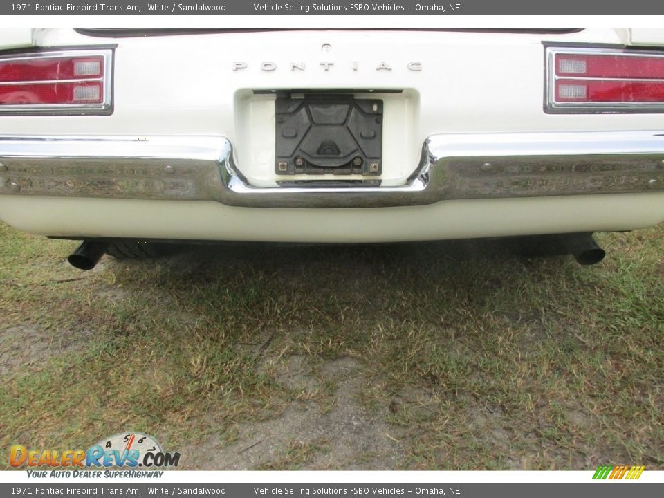 1971 Pontiac Firebird Trans Am White / Sandalwood Photo #25