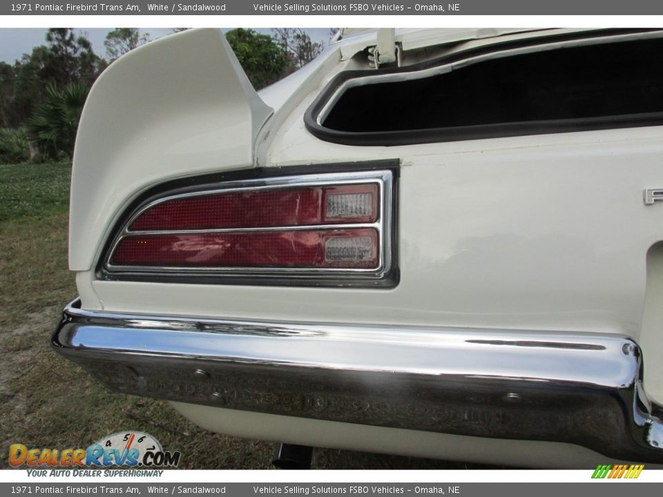 1971 Pontiac Firebird Trans Am White / Sandalwood Photo #26