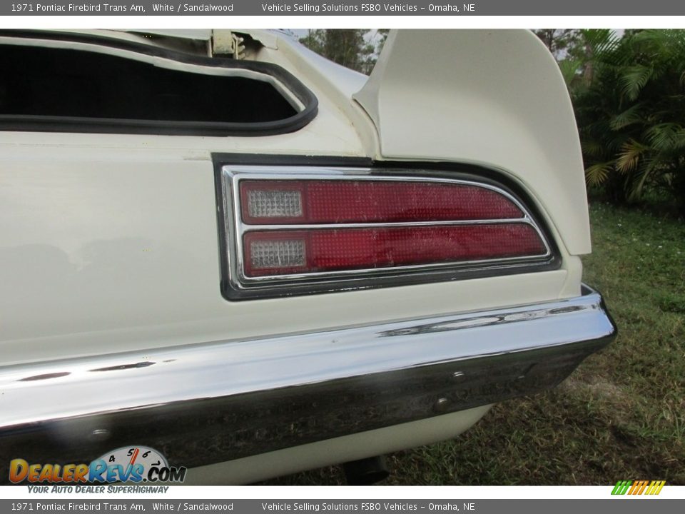 1971 Pontiac Firebird Trans Am White / Sandalwood Photo #27