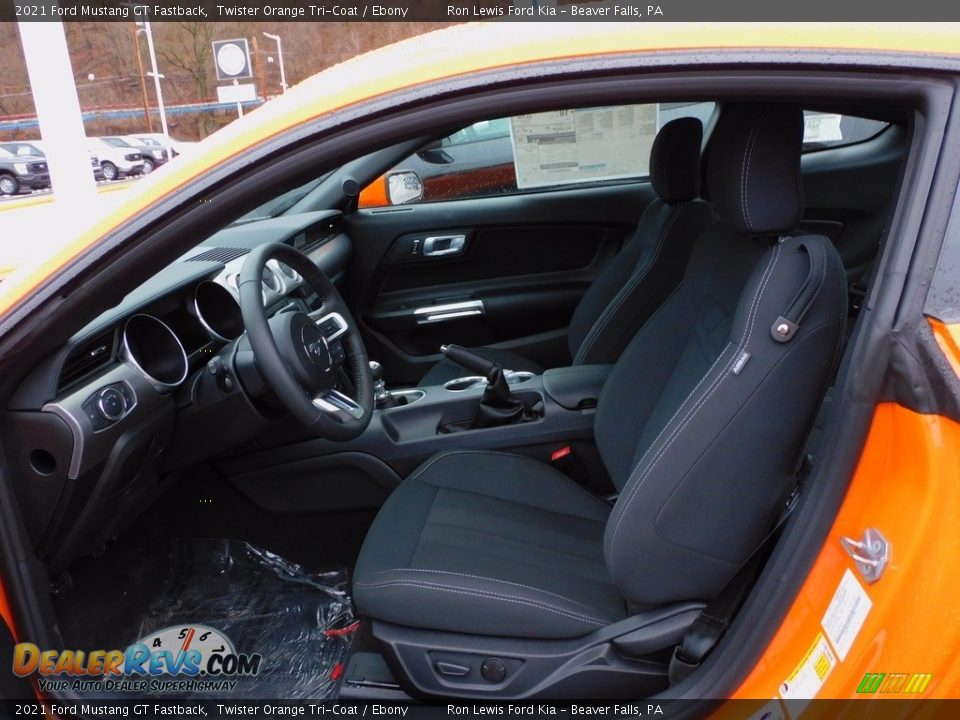 Front Seat of 2021 Ford Mustang GT Fastback Photo #11