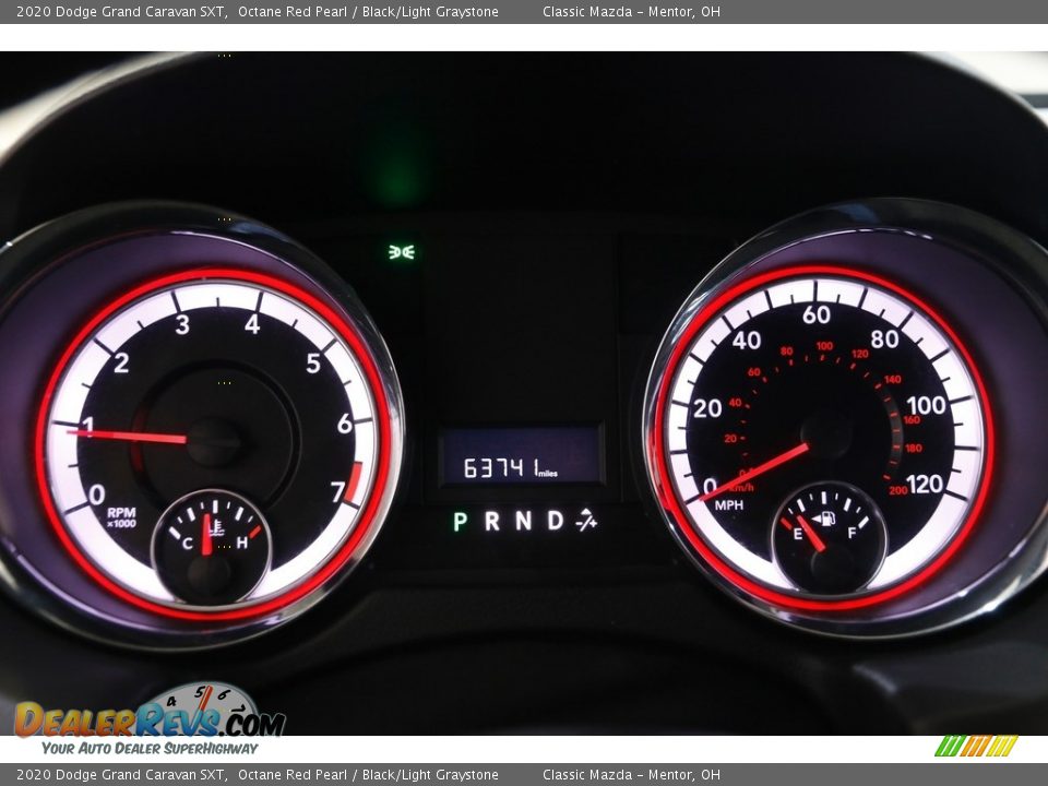 2020 Dodge Grand Caravan SXT Octane Red Pearl / Black/Light Graystone Photo #8