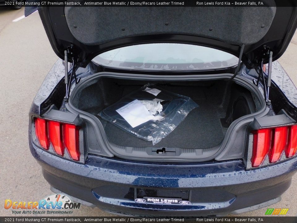 2021 Ford Mustang GT Premium Fastback Antimatter Blue Metallic / Ebony/Recaro Leather Trimed Photo #4