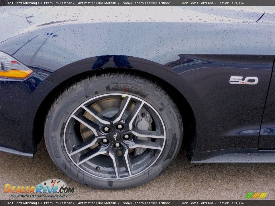2021 Ford Mustang GT Premium Fastback Antimatter Blue Metallic / Ebony/Recaro Leather Trimed Photo #10