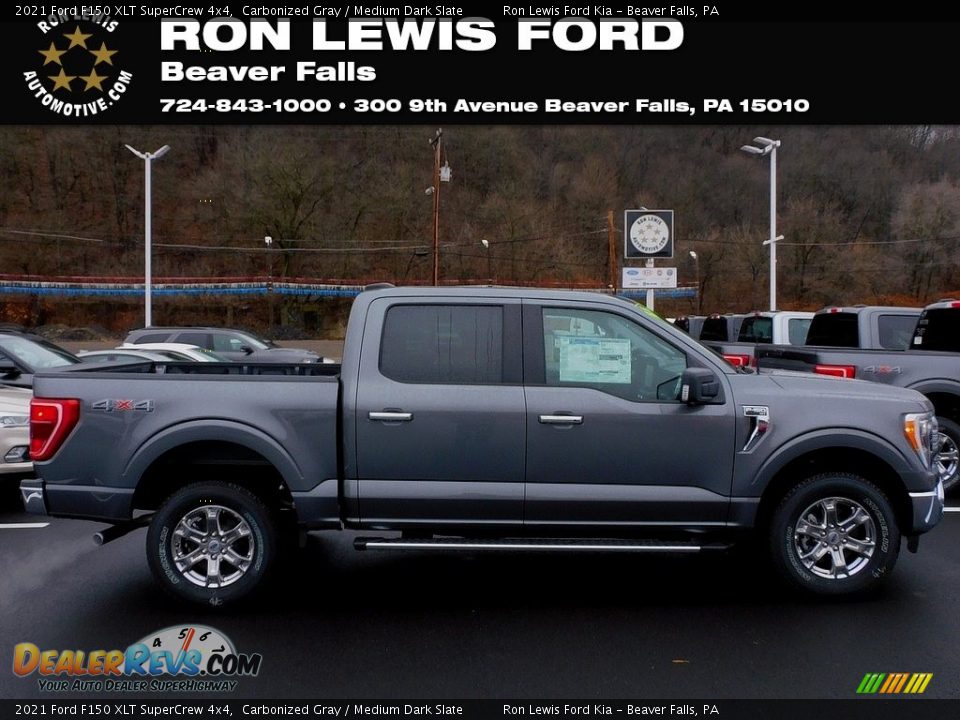 2021 Ford F150 XLT SuperCrew 4x4 Carbonized Gray / Medium Dark Slate Photo #1