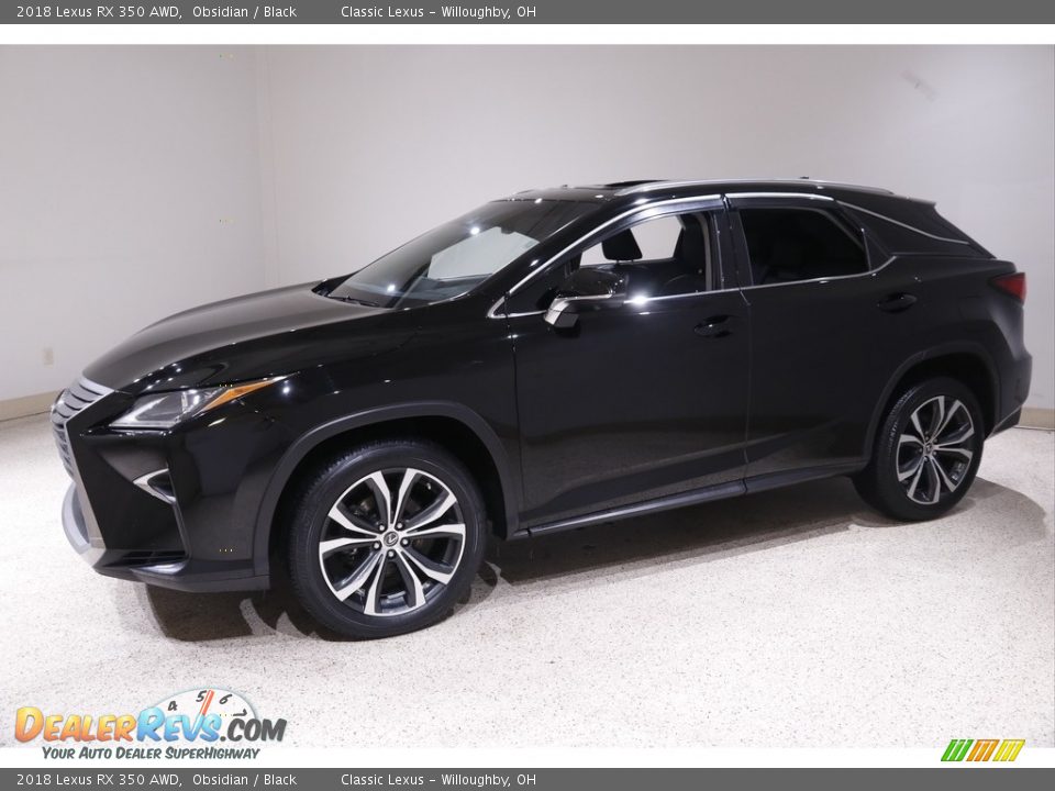 2018 Lexus RX 350 AWD Obsidian / Black Photo #3