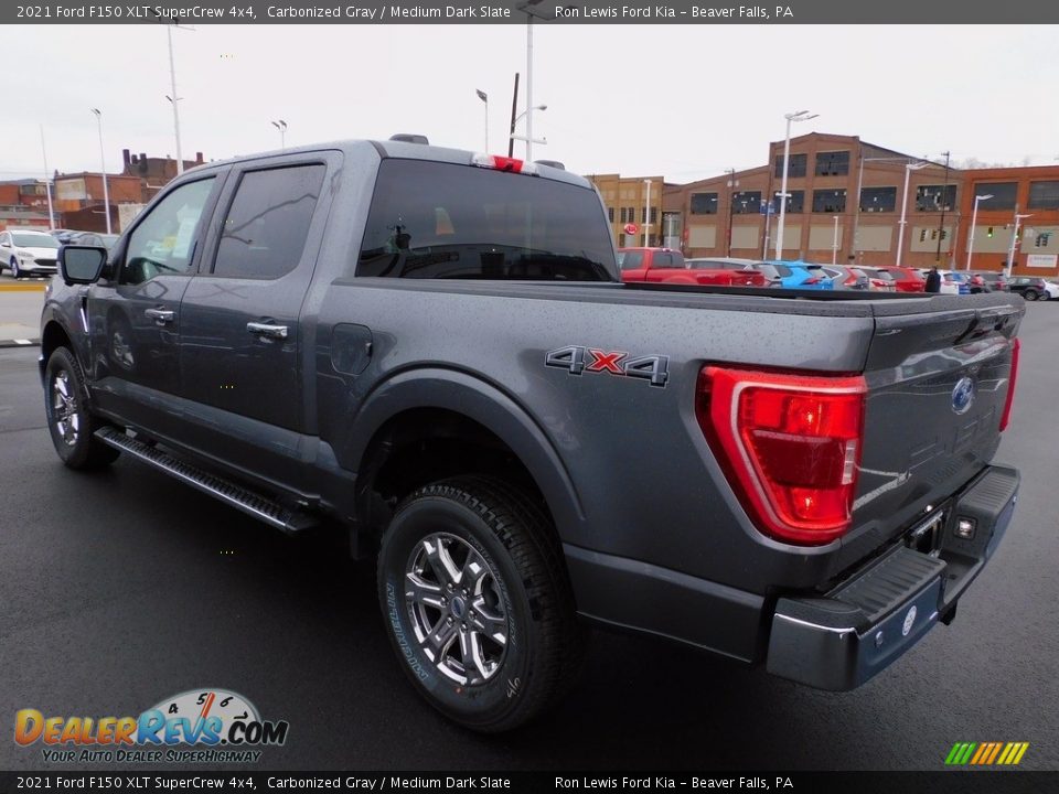 2021 Ford F150 XLT SuperCrew 4x4 Carbonized Gray / Medium Dark Slate Photo #5