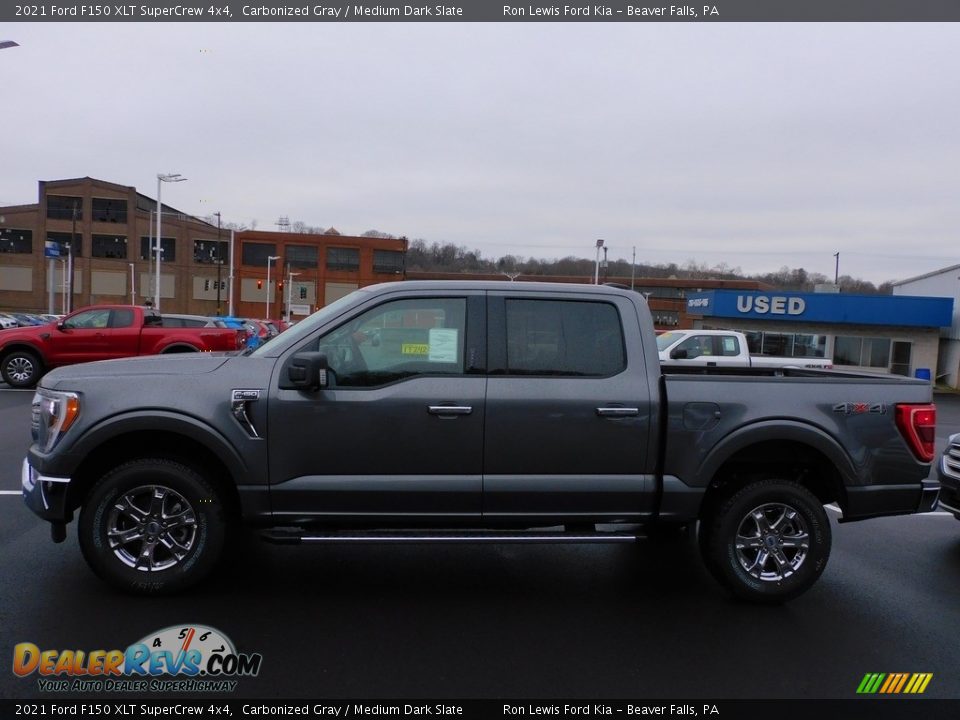 2021 Ford F150 XLT SuperCrew 4x4 Carbonized Gray / Medium Dark Slate Photo #6