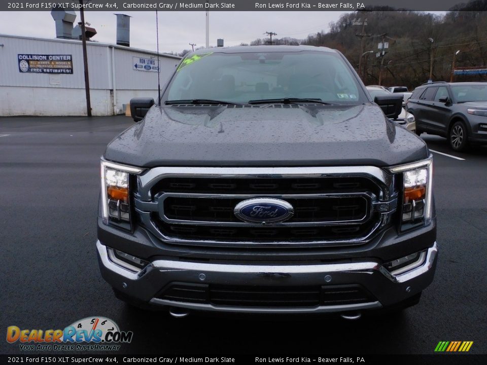 2021 Ford F150 XLT SuperCrew 4x4 Carbonized Gray / Medium Dark Slate Photo #8