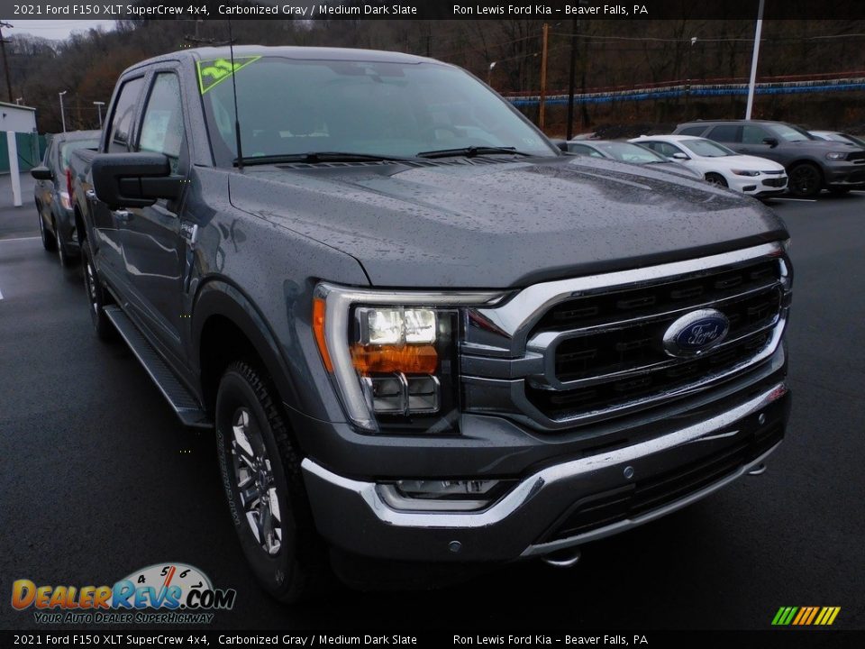 2021 Ford F150 XLT SuperCrew 4x4 Carbonized Gray / Medium Dark Slate Photo #9