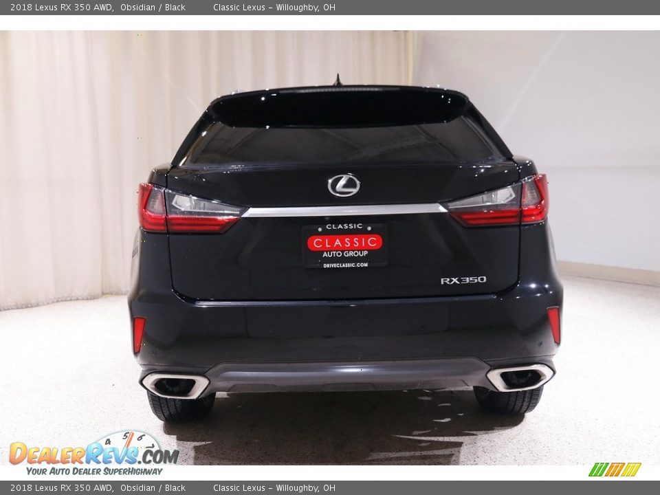 2018 Lexus RX 350 AWD Obsidian / Black Photo #21