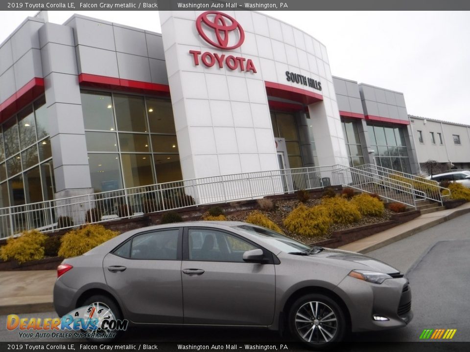 2019 Toyota Corolla LE Falcon Gray metallic / Black Photo #2