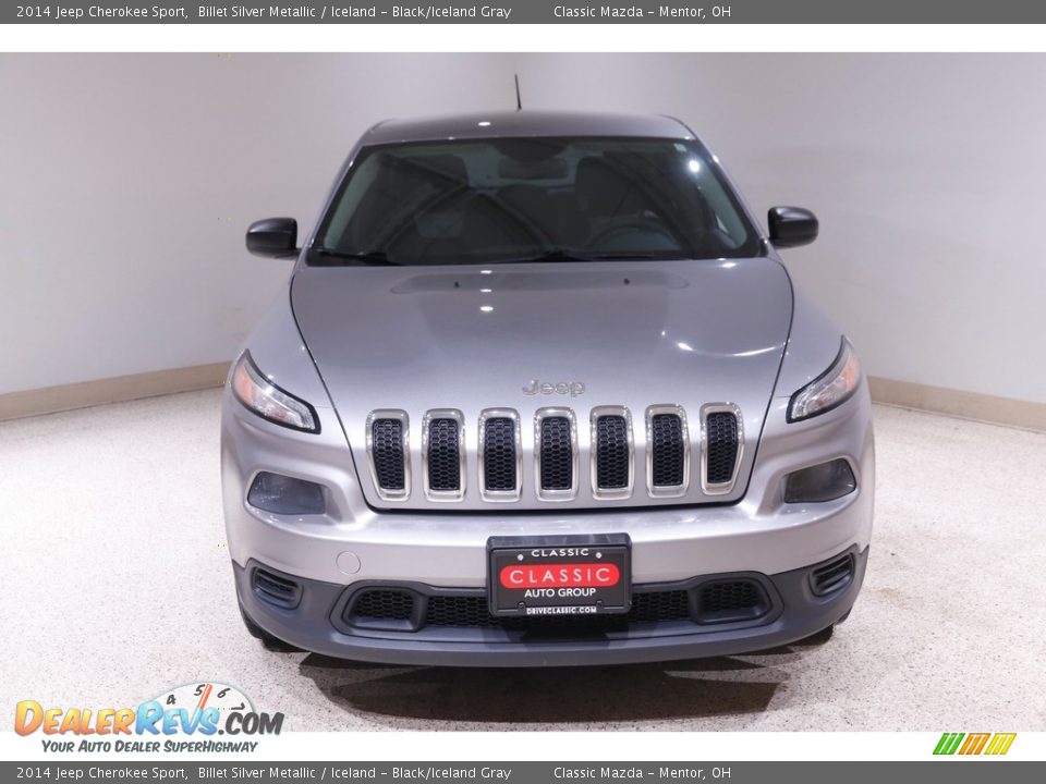 2014 Jeep Cherokee Sport Billet Silver Metallic / Iceland - Black/Iceland Gray Photo #2