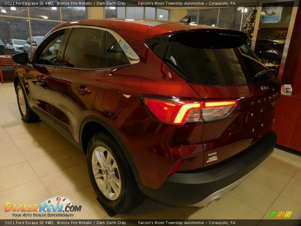 2021 Ford Escape SE 4WD Bronze Fire Metallic / Dark Earth Gray Photo #5