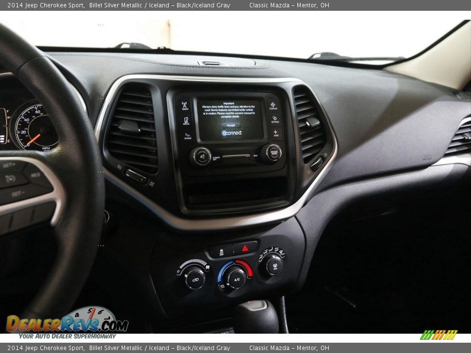 2014 Jeep Cherokee Sport Billet Silver Metallic / Iceland - Black/Iceland Gray Photo #9