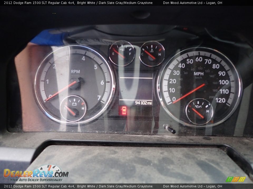 2012 Dodge Ram 1500 SLT Regular Cab 4x4 Gauges Photo #8