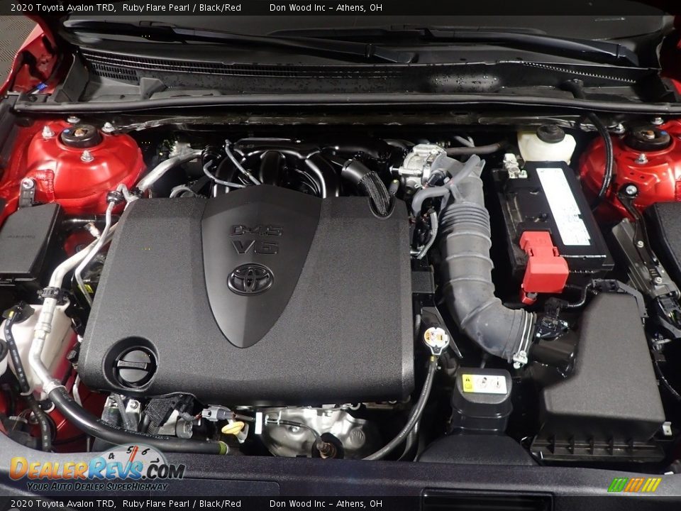2020 Toyota Avalon TRD Ruby Flare Pearl / Black/Red Photo #9