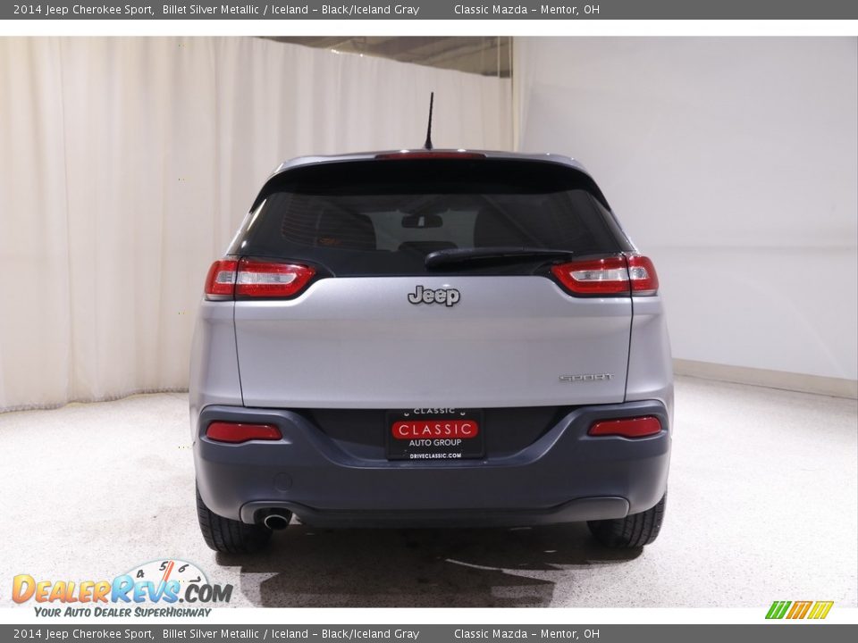 2014 Jeep Cherokee Sport Billet Silver Metallic / Iceland - Black/Iceland Gray Photo #17