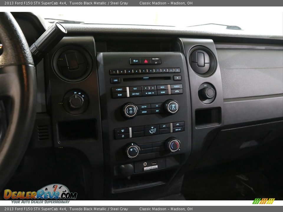 2013 Ford F150 STX SuperCab 4x4 Tuxedo Black Metallic / Steel Gray Photo #9