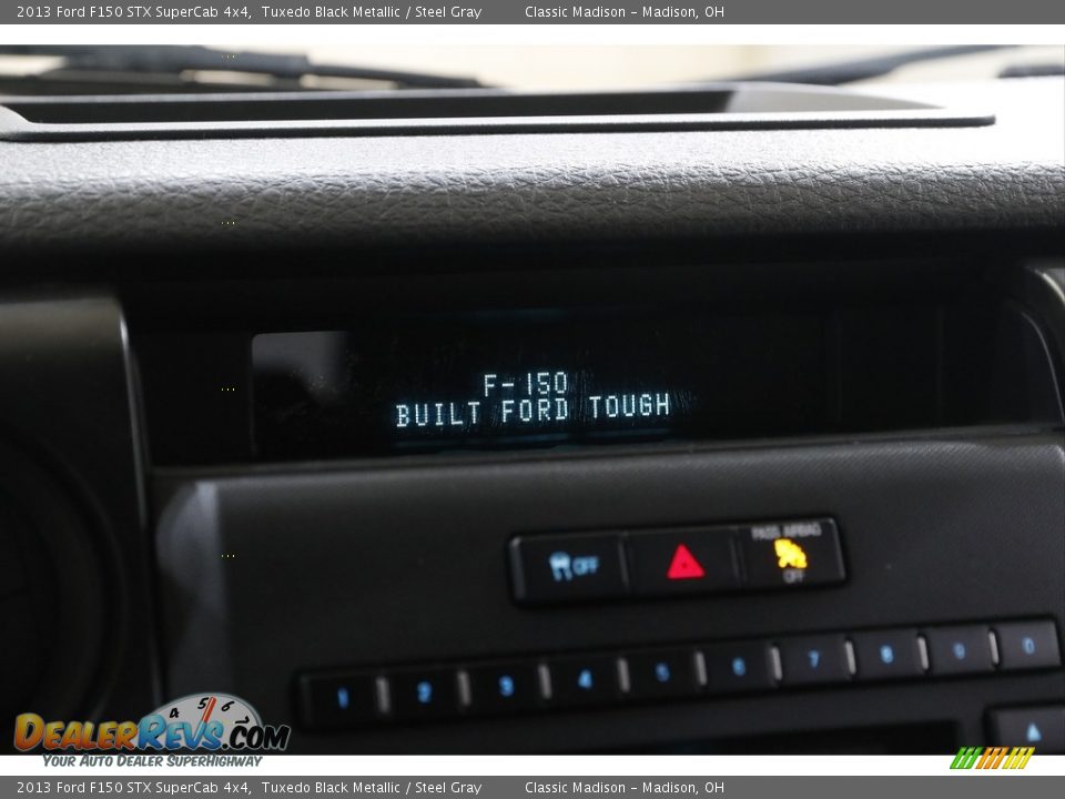 2013 Ford F150 STX SuperCab 4x4 Tuxedo Black Metallic / Steel Gray Photo #10