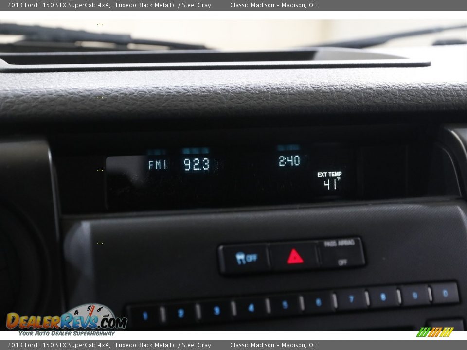2013 Ford F150 STX SuperCab 4x4 Tuxedo Black Metallic / Steel Gray Photo #11