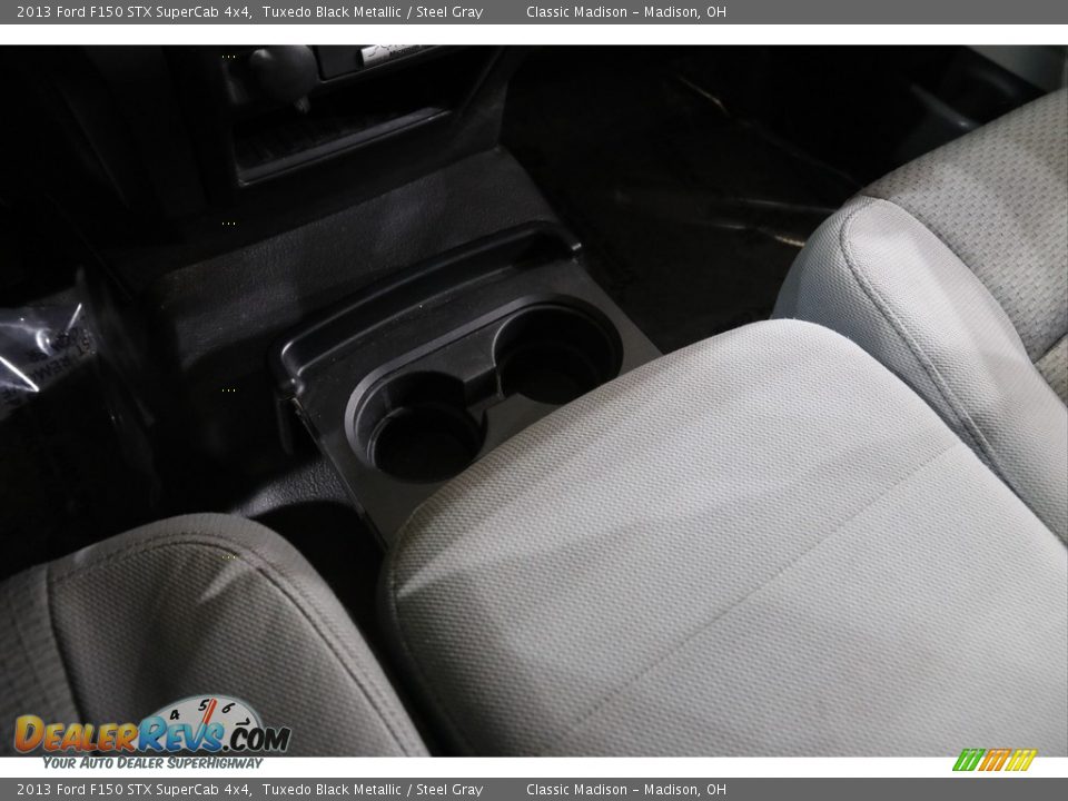2013 Ford F150 STX SuperCab 4x4 Tuxedo Black Metallic / Steel Gray Photo #14