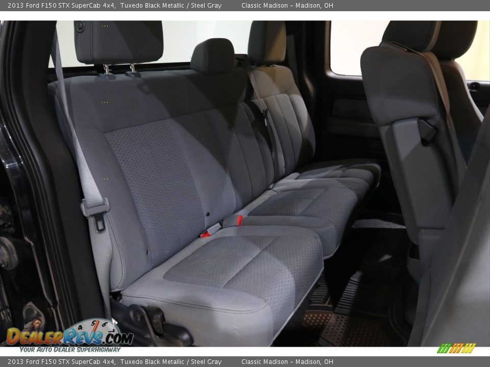 2013 Ford F150 STX SuperCab 4x4 Tuxedo Black Metallic / Steel Gray Photo #16