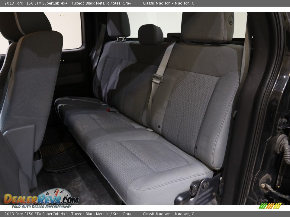 2013 Ford F150 STX SuperCab 4x4 Tuxedo Black Metallic / Steel Gray Photo #17
