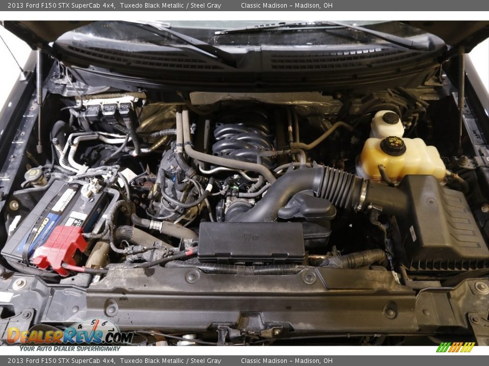 2013 Ford F150 STX SuperCab 4x4 Tuxedo Black Metallic / Steel Gray Photo #19