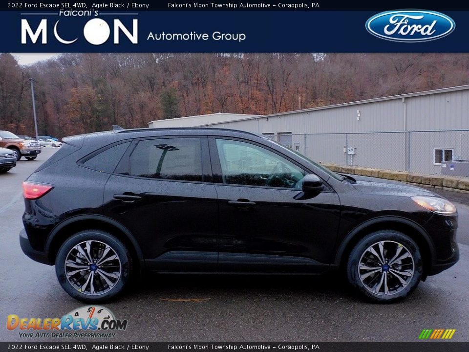 2022 Ford Escape SEL 4WD Agate Black / Ebony Photo #1