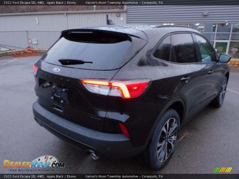 2022 Ford Escape SEL 4WD Agate Black / Ebony Photo #2