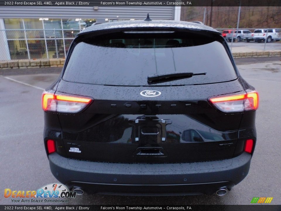 2022 Ford Escape SEL 4WD Agate Black / Ebony Photo #3